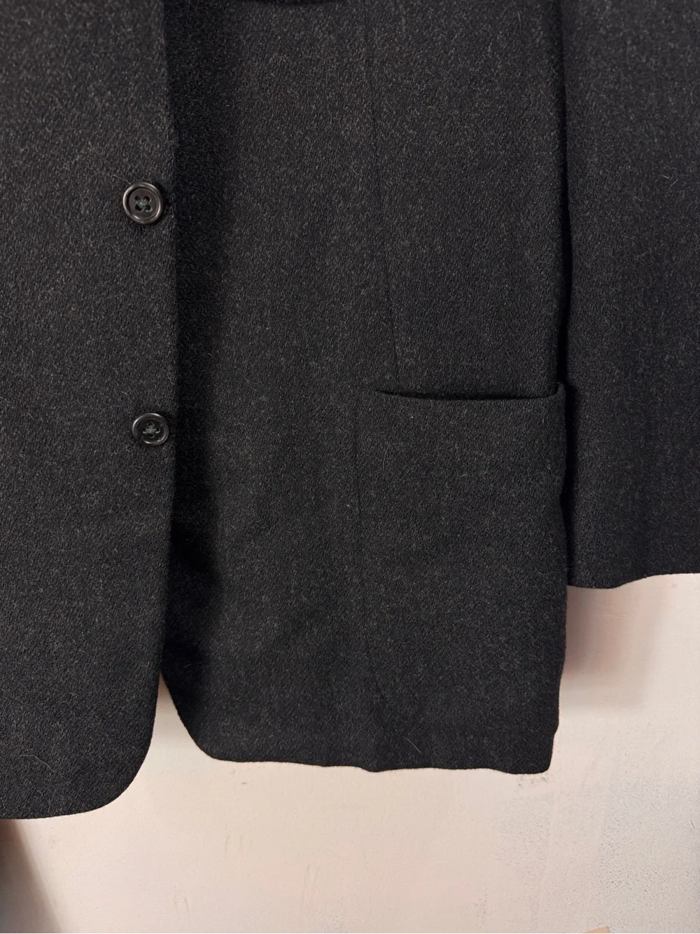 Vintage 70s Oxxford Clothes Suit Gray Wool Patch Pockets Marshall Field 2pc 43 T
